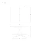 Transformerbart sofabord i metal og træ Fremstillet i Italien - Veneris Viadurini