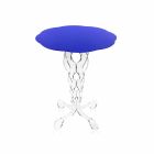 Blå rundt bord diameter 50 cm Janis moderne design, fremstillet i Italien Viadurini