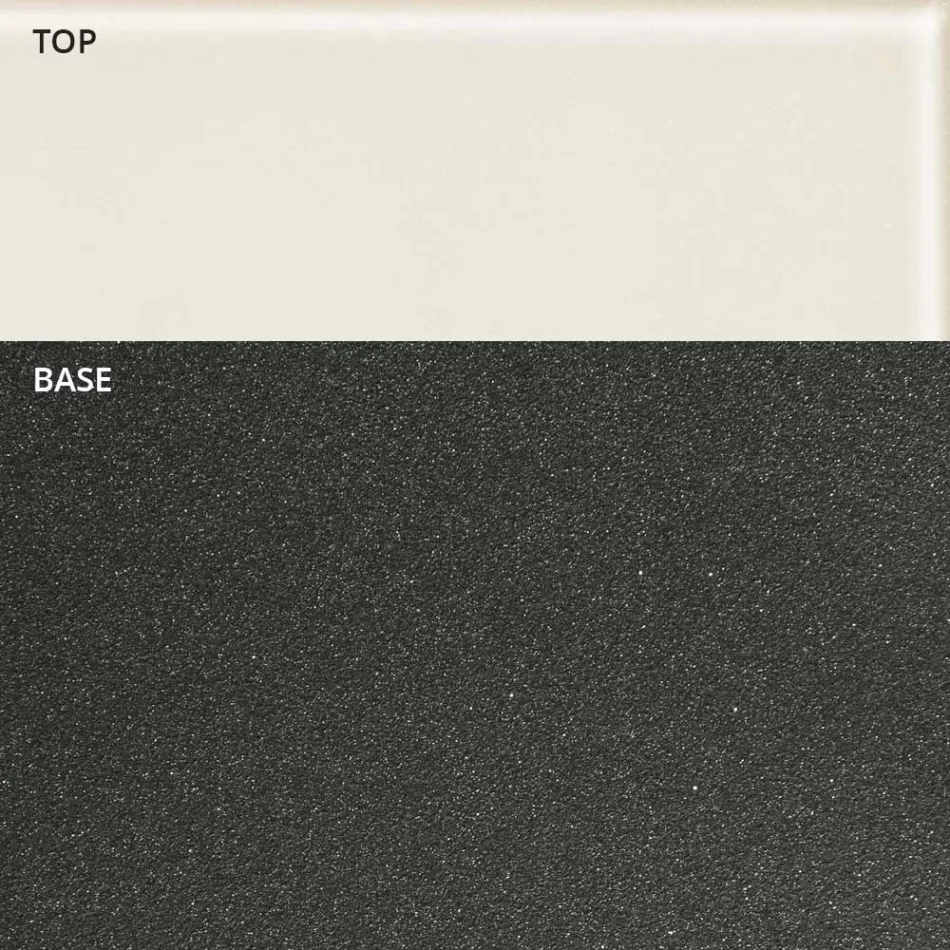 Rund sofabordsbådform i metal og ætset glas - bordplade Viadurini