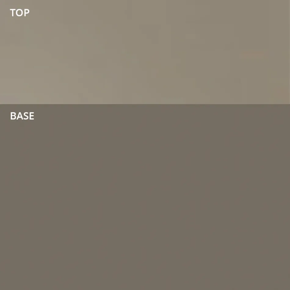 Rund sofabordsbådform i metal og ætset glas - bordplade Viadurini