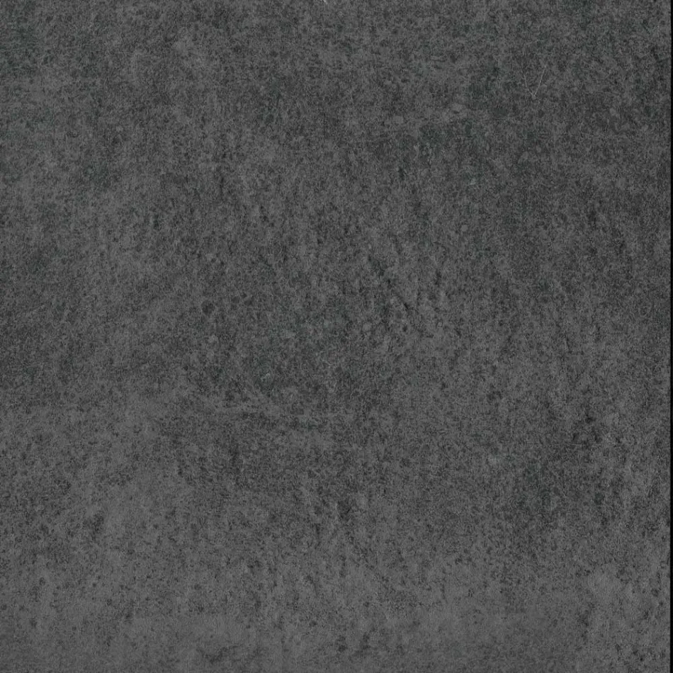 Rundt sofabord i skrå metal og keramikplade - Coriko Viadurini