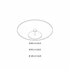 Rundt sofabord i ekstra klart glas - Giovannino Viadurini