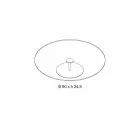 Rundt sofabord i ekstra klart glas - Giovannino Viadurini