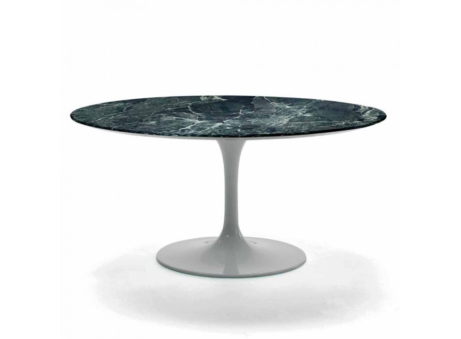 Rundt sofabord til stuen Carrara-marmor eller Marquinia Made in Italy – Dollars Viadurini