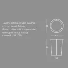 Rundt sofabord til moderne stue i farvet metal lavet i Italien - Raphael Viadurini