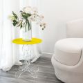 Sofabord runde gul 36cm i diameter moderne design Janis, fremstillet i Italien