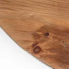 Rundt sofabord i genbrugstræ og stål hvid eller grå - Genoveffa Viadurini