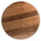 Rundt sofabord i genbrugstræ og stål hvid eller grå - Genoveffa Viadurini