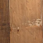 Rundt sofabord i genbrugstræ og stål hvid eller grå - Genoveffa Viadurini