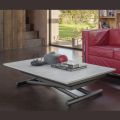 Transformerbart sofabord med justerbar højde op til 82 cm Lavet i Italien - Hjul