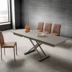 Transformerbart stue-sofabord i Fenix og metal fremstillet i Italien - Chiano Viadurini