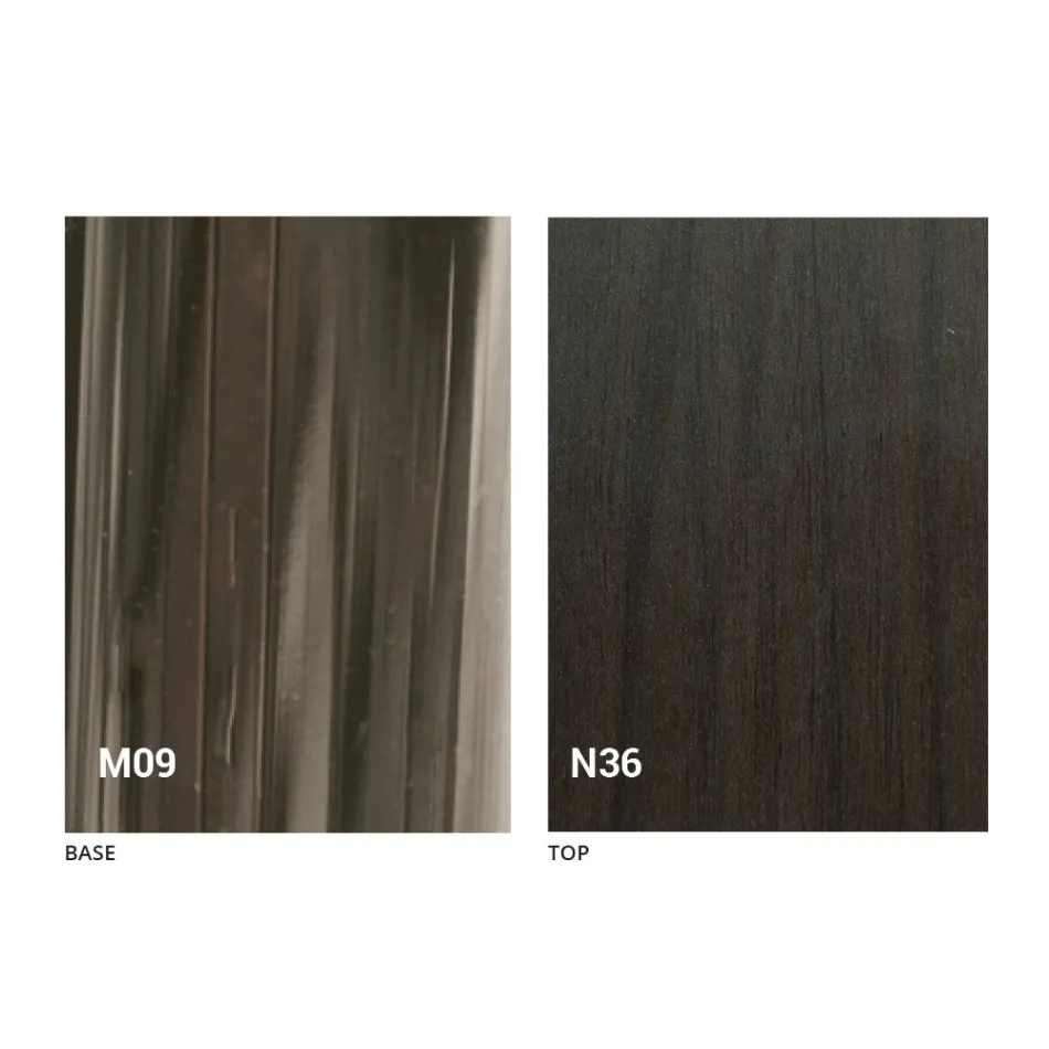 Transformerende sofabord i træ og sort metal fremstillet i Italien - Niverio Viadurini