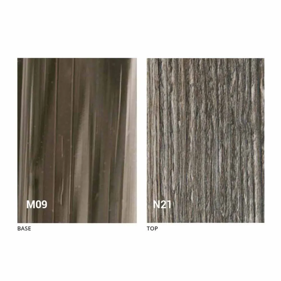 Transformerbart sofabord i træ og sort metal fremstillet i Italien - Niverio Viadurini