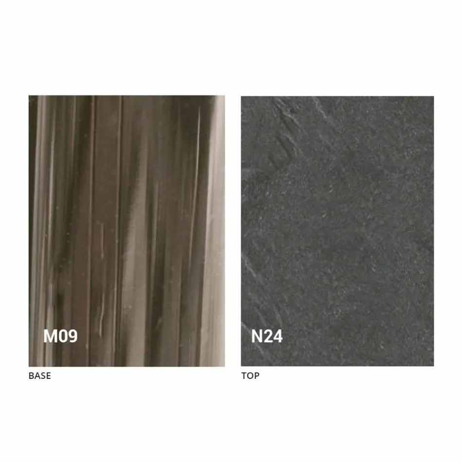 Transformerbart sofabord i træ og sort metal fremstillet i Italien - Niverio Viadurini