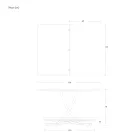 Transformerbart sofabord i metal og keramisk design lavet i Italien - Saturn Viadurini