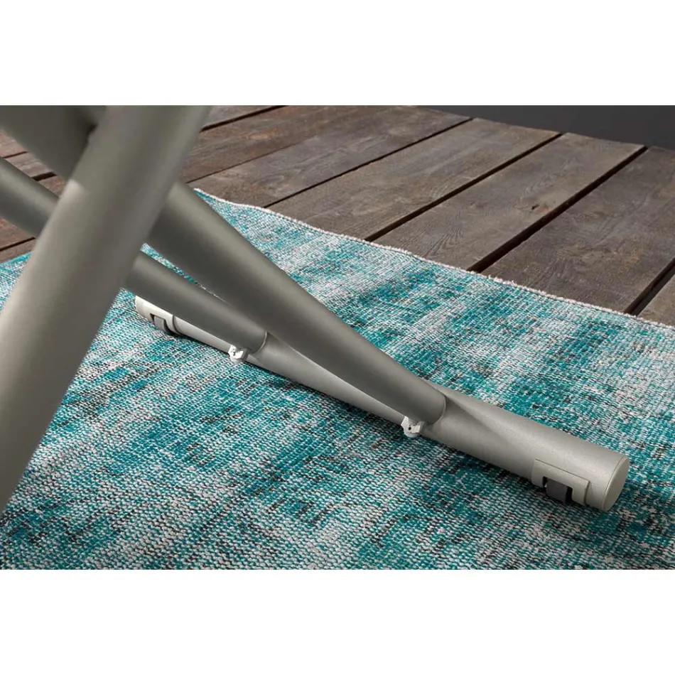 Transformerbart sofabord i metal og keramisk design lavet i Italien - Saturn Viadurini