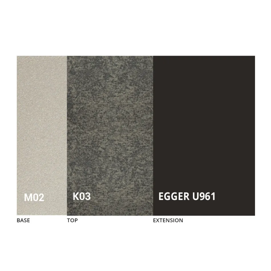 Transformerbart sofabord i metal og keramisk design lavet i Italien - Saturn Viadurini