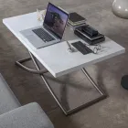 Transformerbart sofabord i træ spisebord lavet i Italien - Aikido Viadurini