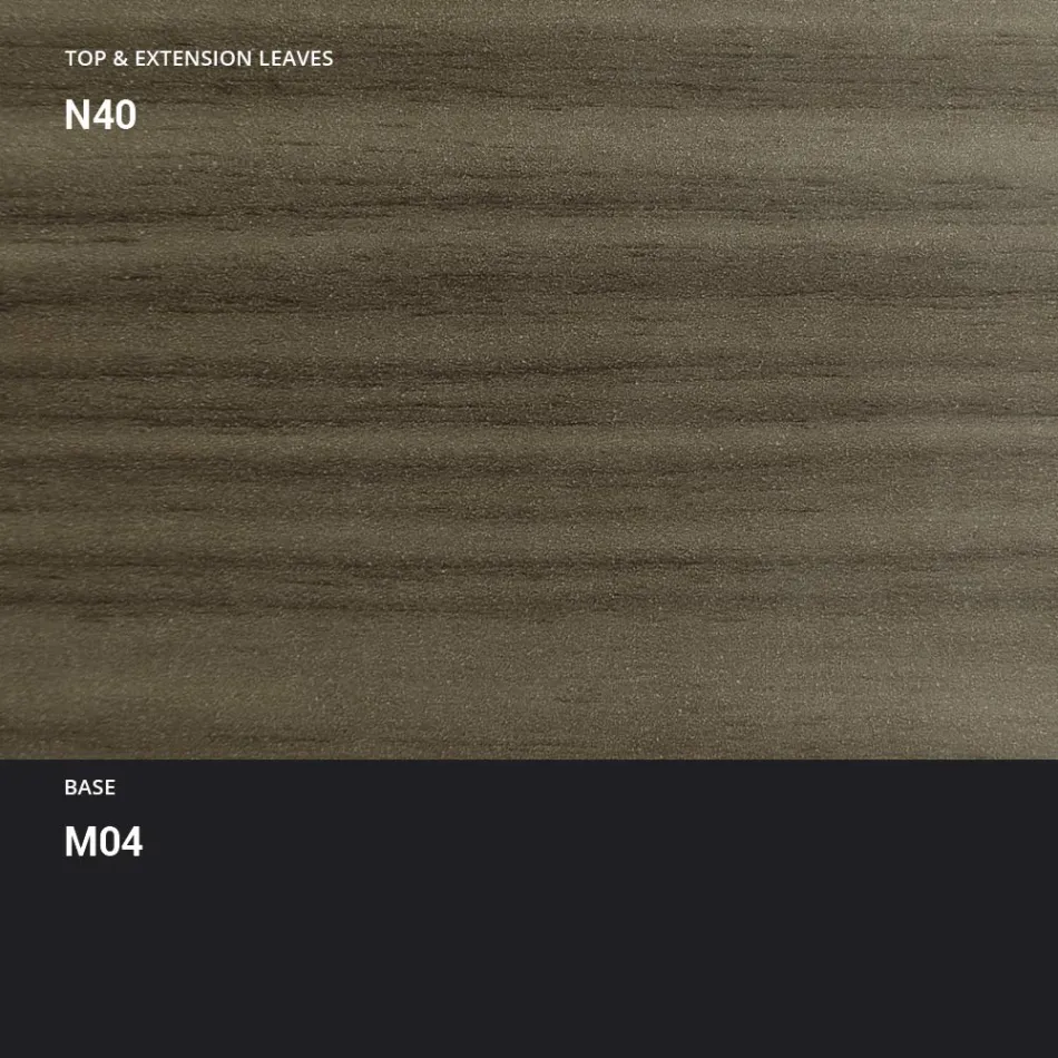 Transformerbart sofabord i træ spisebord lavet i Italien - Polar Viadurini