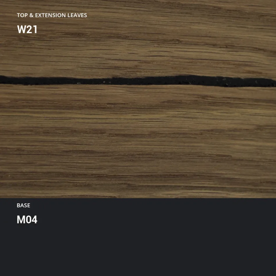 Transformerbart sofabord i træ spisebord lavet i Italien - Polar Viadurini