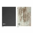 Sofabord, der kan konverteres til et spisebord, træplade og metalbund - fersken Viadurini