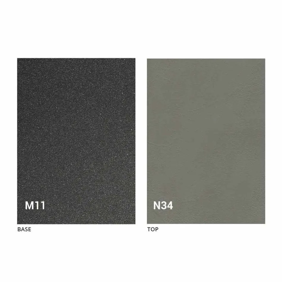 Sofabord, der kan konverteres til et spisebord, træplade og metalbund - fersken Viadurini