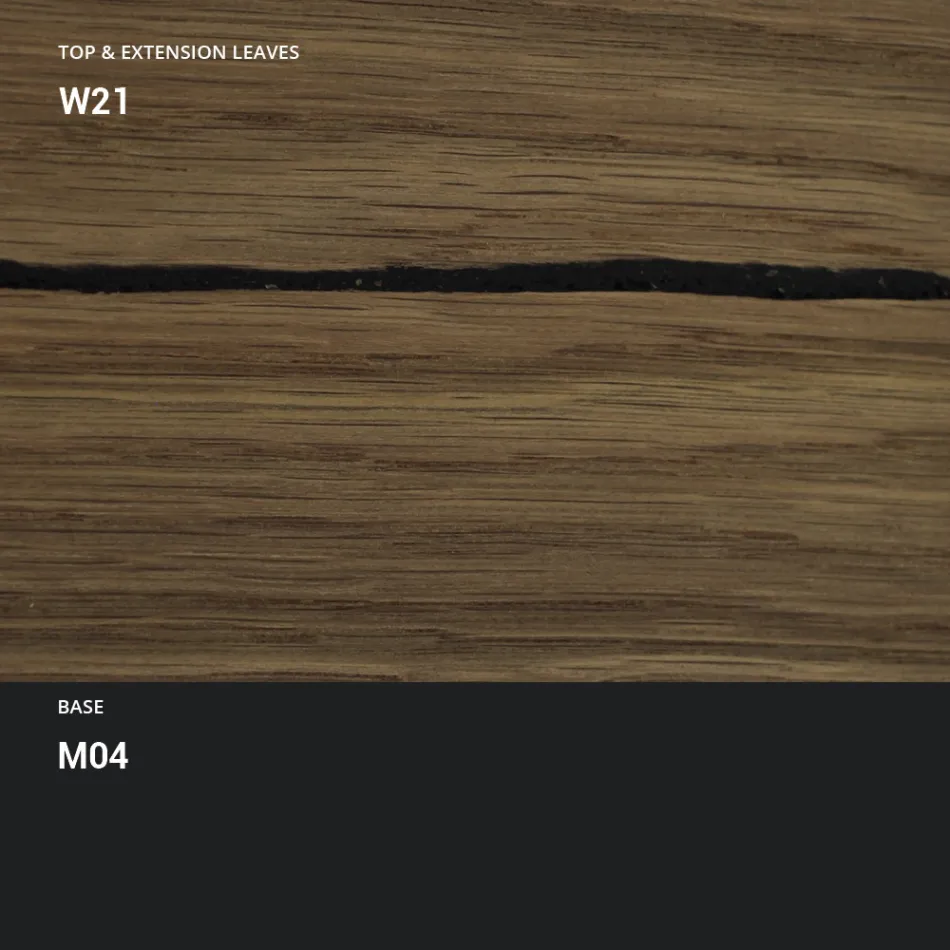 Transformerbart sofabord i metal og træbord lavet i Italien - Polaris Viadurini