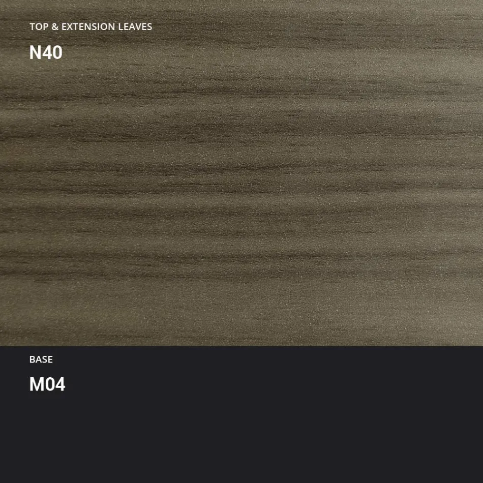 Transformerbart sofabord i metal og træbord lavet i Italien - Polaris Viadurini