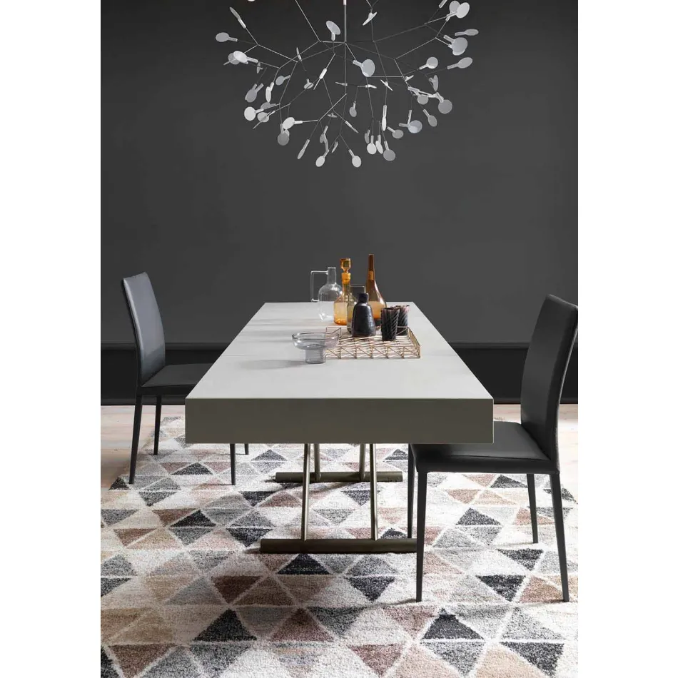 Moderne transformerbart sofabord med Malta effekt top fremstillet i Italien - Patroclus Viadurini