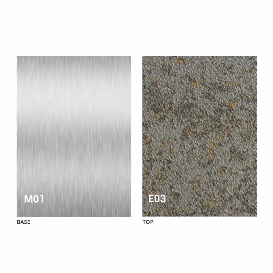 Moderne transformerbart sofabord med mørteleffekt Top fremstillet i Italien - Salomon Viadurini