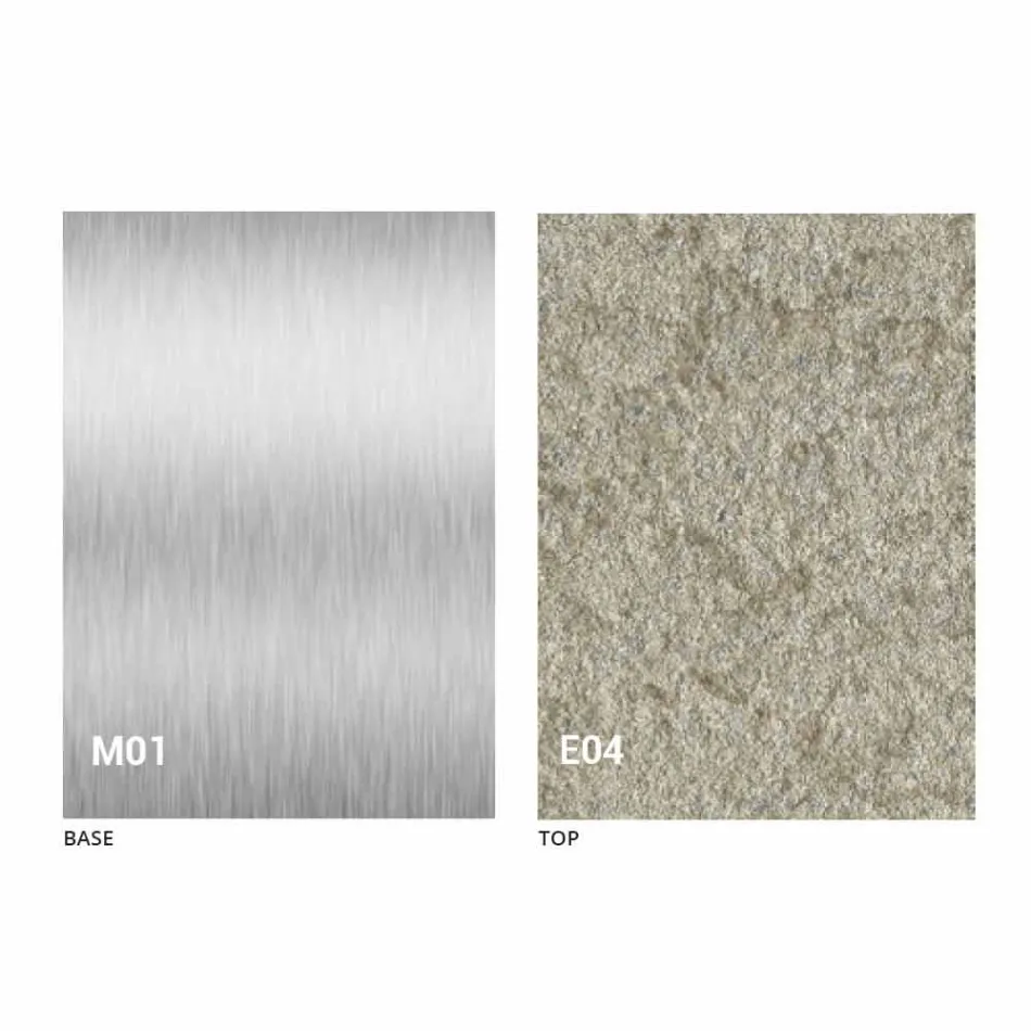 Moderne transformerbart sofabord med mørteleffekt Top fremstillet i Italien - Salomon Viadurini