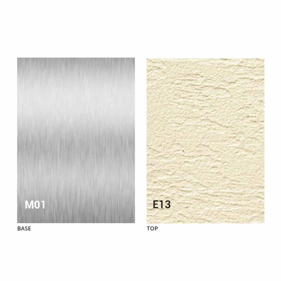 Moderne transformerbart sofabord med mørteleffekt Top fremstillet i Italien - Salomon Viadurini