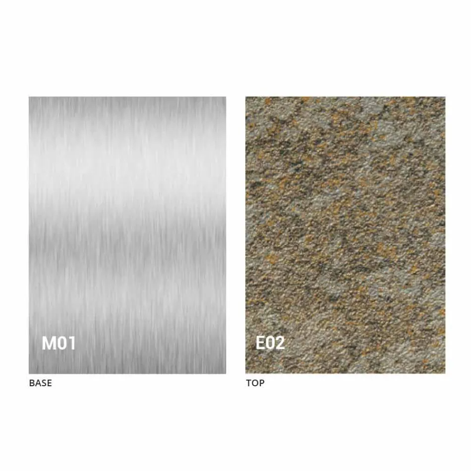 Moderne transformerbart sofabord med mørteleffekt Top fremstillet i Italien - Salomon Viadurini