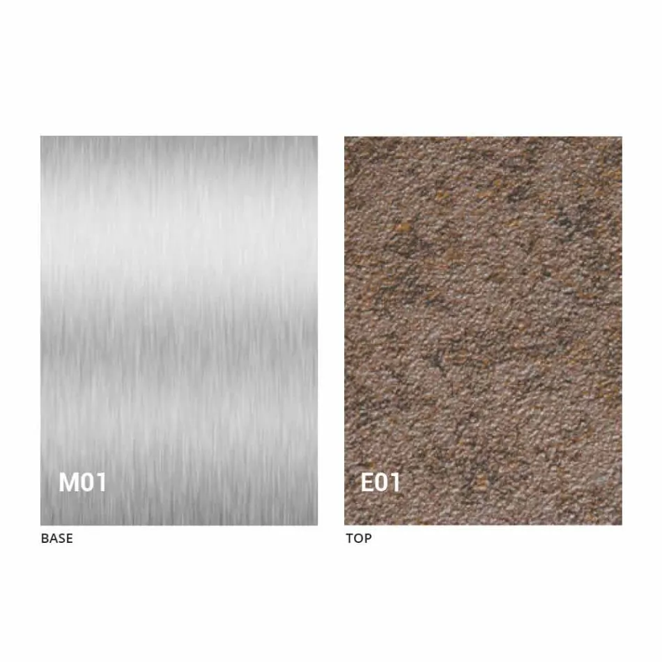 Moderne transformerbart sofabord med mørteleffekt Top fremstillet i Italien - Salomon Viadurini