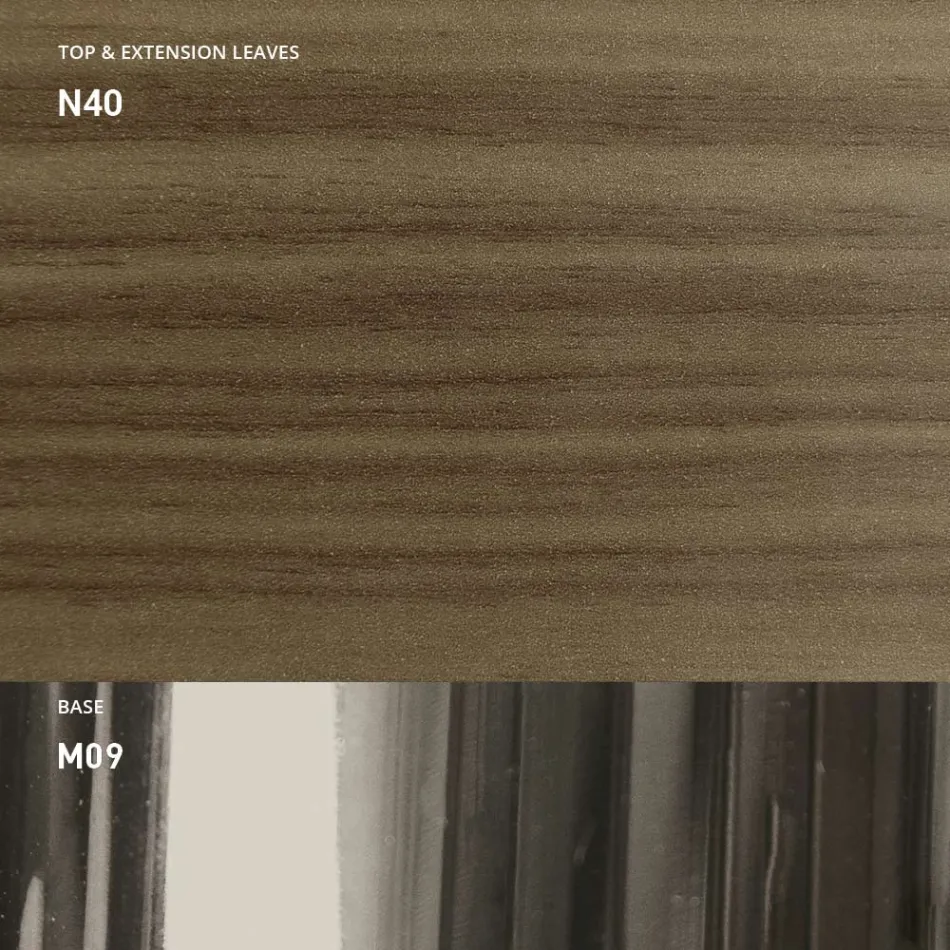 Moderne transformerbart sofabord i metal og træ lavet i Italien - univers Viadurini