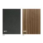 Moderne transformerbart sofabord i grafitmetal og træplade - Sistocle Viadurini