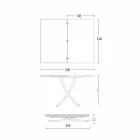 Moderne transformerbart sofabord i grafitmetal og træplade - Sistocle Viadurini