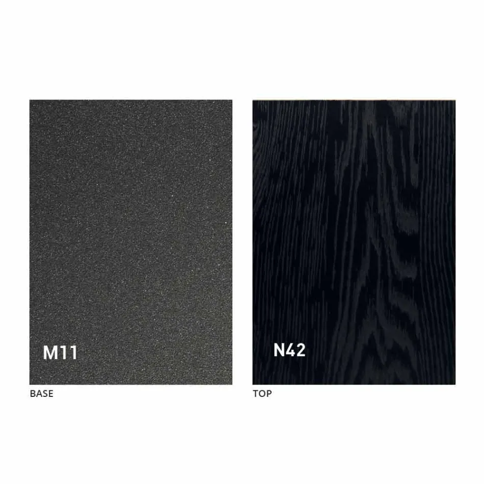 Moderne transformerbart sofabord i grafitmetal og træplade - Sistocle Viadurini