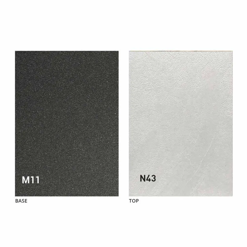 Moderne transformerbart sofabord i grafitmetal og træplade - Sistocle Viadurini