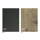 Moderne transformerbart sofabord i grafitmetal og træplade - Sistocle Viadurini