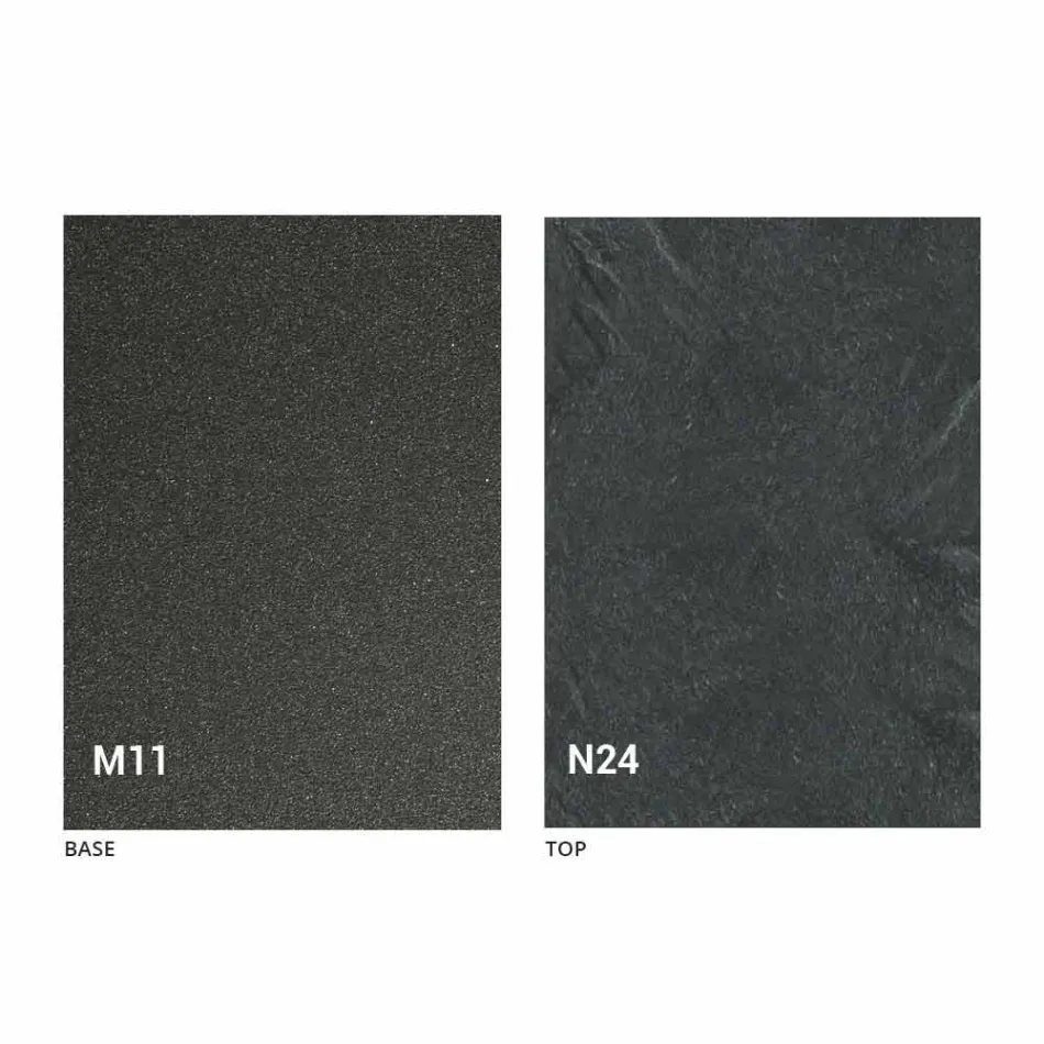 Moderne transformerbart sofabord i grafitmetal og træplade - Sistocle Viadurini