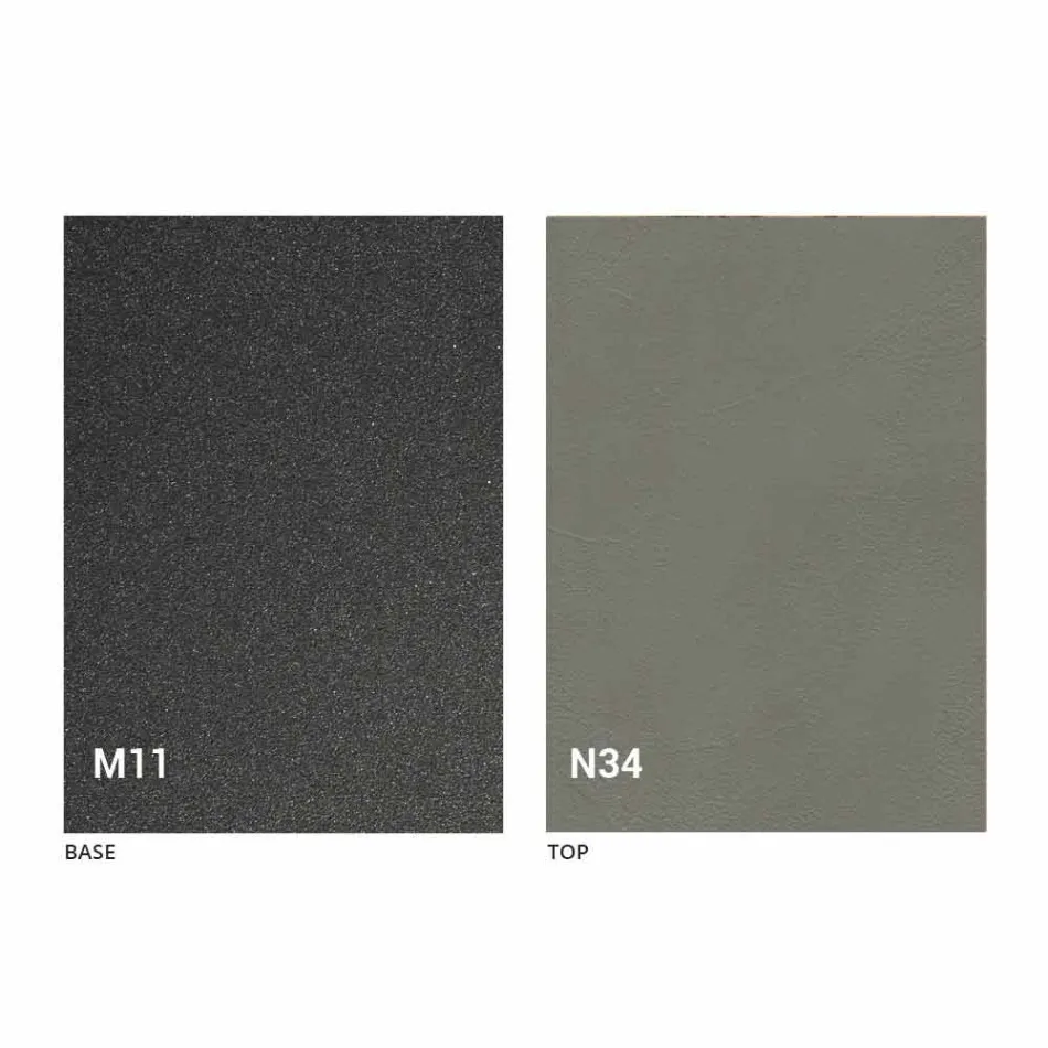 Moderne transformerbart sofabord i grafitmetal og træplade - Sistocle Viadurini