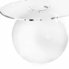 gennemsigtig bord L90xH40xP48 cm Bolly moderne design, fremstillet i Italien Viadurini