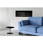 Eero Saarinen Tulip Sofabord H 39 med sort flydende laminatplade lavet i Italien - Scarlet Viadurini