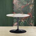 Tulip Eero Saarinen H 39 Ovalt sofabord i Calacatta Marmor Guld Made in Italy - Scarlet