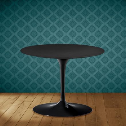 Eero Saarinen Tulip sofabord H 41 i Domoos keramik fremstillet i Italien - skarlagenrød Viadurini