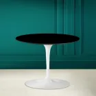 Tulip sofabord Eero Saarinen H 41 i Absolut sort keramik Made in Italy - Scarlet Viadurini