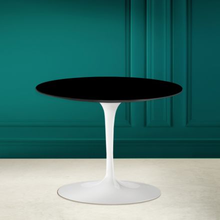 Tulip sofabord Eero Saarinen H 41 i Absolut sort keramik Made in Italy - Scarlet Viadurini