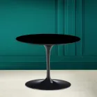 Tulip sofabord Eero Saarinen H 41 i Absolut sort keramik Made in Italy - Scarlet Viadurini
