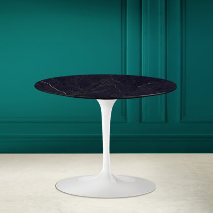 Tulip Sofabord Eero Saarinen H 41 i Keramik Noir Laurent Made in Italy - Scarlet Viadurini